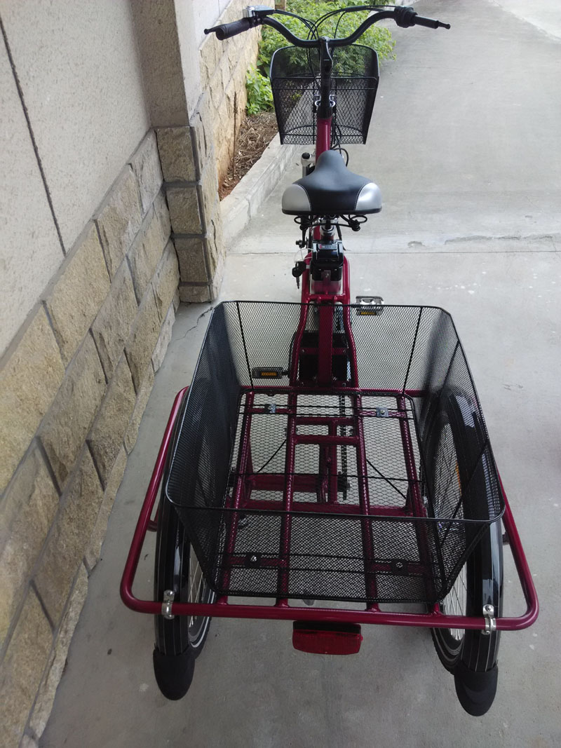 36V 10Ah Lithium Battery 3 Wheel Electric Tricycle Foldable Electric Trike For Adults