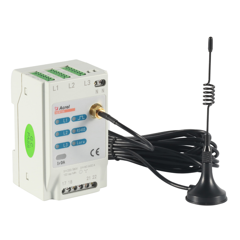 Class1.0 50Hz Wireless Energy Meter LORA Kwh Energy Meter With Split CT AEW100-D20X