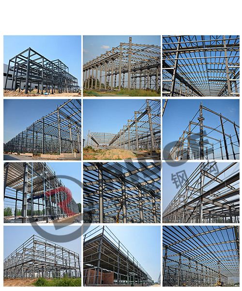Prefab Metal Building Construction , Large Space Steel Hangar Building