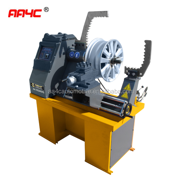 AA4C 30'' Rim straightening machine with lathe AA-RSM595