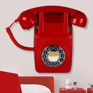 Buy cheap Cream Color Corded Landline Phone European Style Retro Corded Phone product