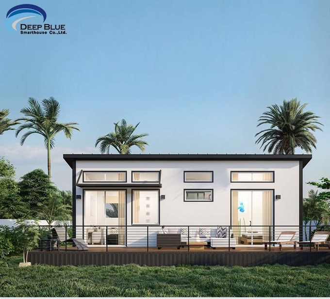 Single Family Exquisite Light Steel Frame House Design For Seaside Vacation Homes