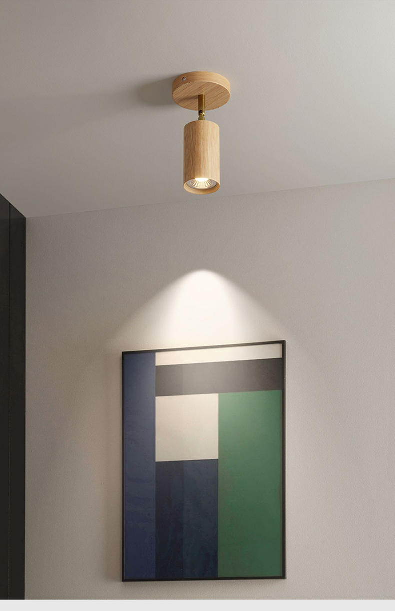 Wood Led Ceiling Lamp With Spot Lights For Living Room Bedroom Corridor Home track lighting(WH-WA-46)