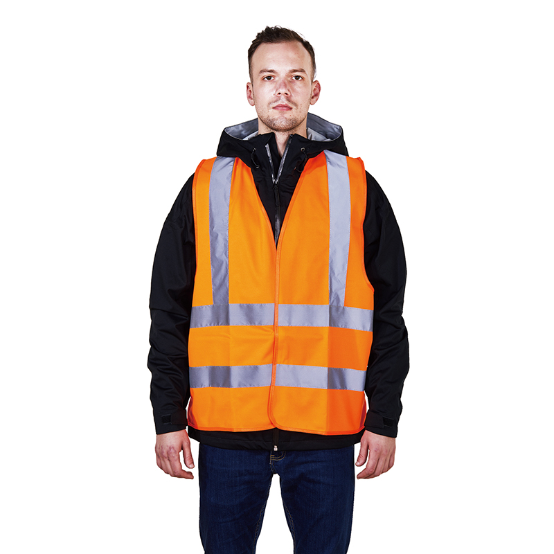 Customized Logo Support EN471 Certified Reflective Vests for Construction Safety