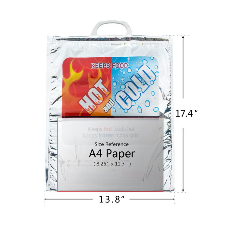 Traveling Large Food Delivery Bags , 54*41cm Hot Cold Cooler Bag