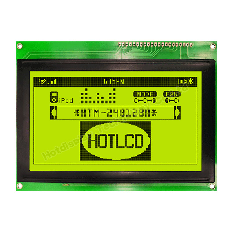 Industrial 240x128 Graphic LCD , T6963C STN LCD Display MCU / 8bit