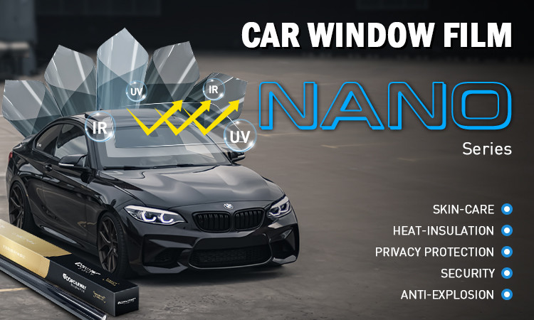 Ultra HD VLT 5% Dark Black Nano 05 1.52 X 30m 2mil Thermal Insulation Film Car Window Film