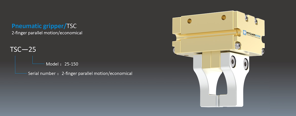 Industrial Robots Two Jaw Parallel Pneumatic Gripper Magnetic Switch Interface Multiple