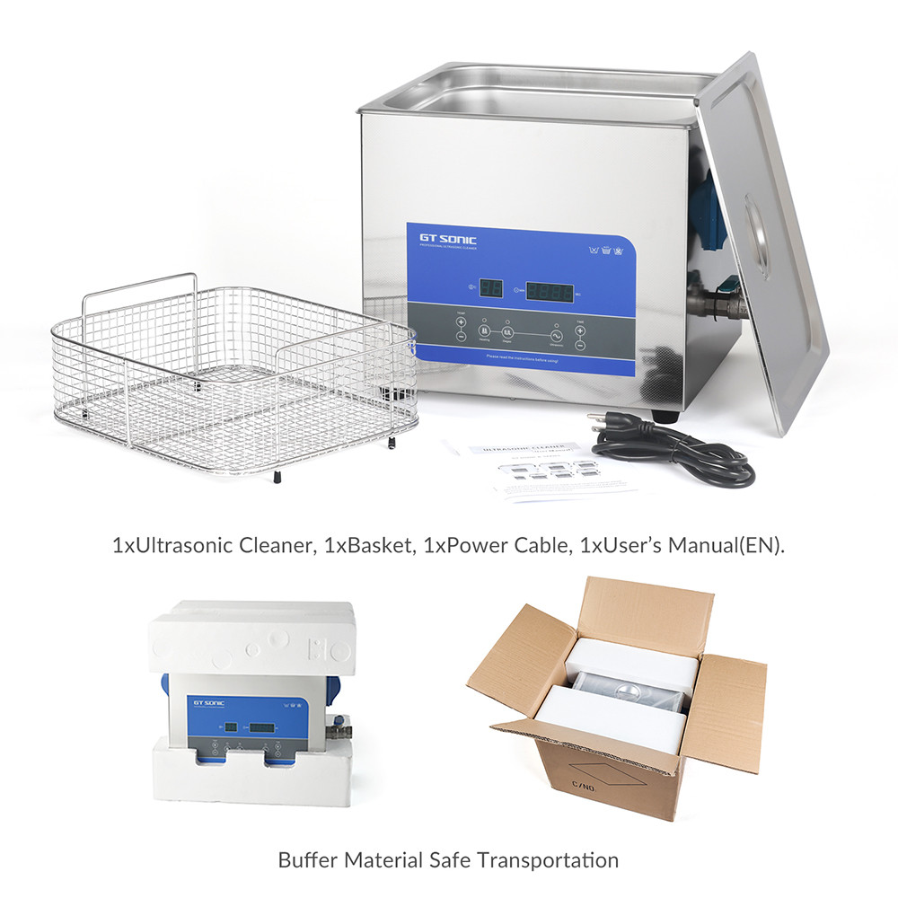 LED Display Heated Ultrasonic Cleaner 300W With Mechanical Control Timer And Heater