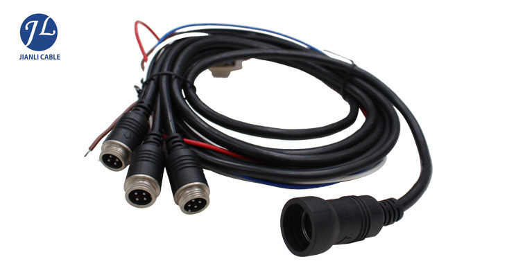 13 Pin Din Backup Camera Extension Cable With Male to Female Electrical Plug