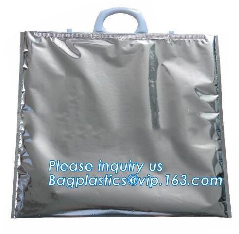 custom bulk waterproof large soft folding food delivery picnic lunch tote grocery cooler bag aluminum foil thermal bags