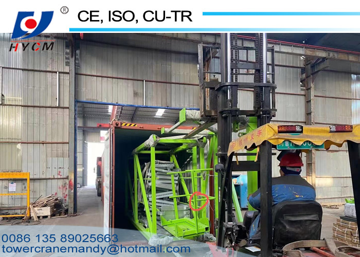 380V/60Hz Hydraulic Tower Crane 60m Arm Topless Types of Tower Crane 11.7m Counter Jib Electric Tower Crane