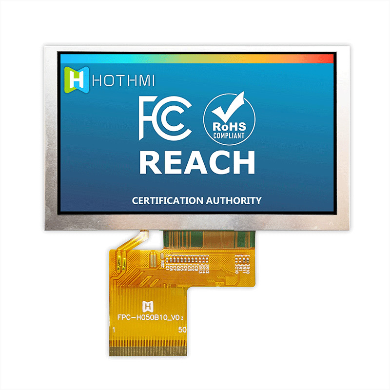 Practical 5 Inch RGB TFT Display , IC ST7262 Sunlight Readable Display TFT-H050B10SVISTKN50