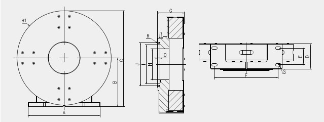 Automatic Self Centering Laser Rotary Chuck For Pipe Cutting Machine