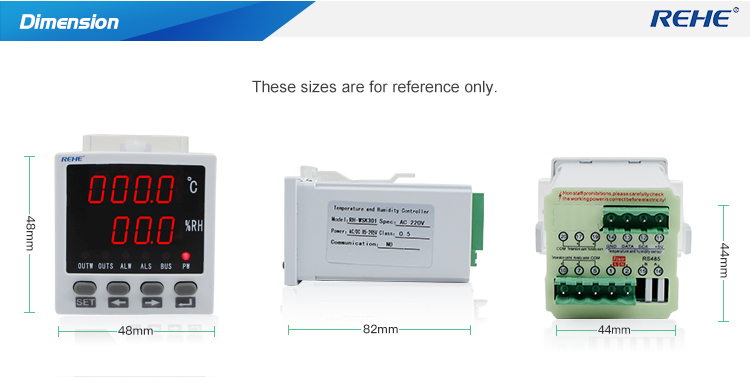 Intelligent Temperature and Humidity Controller for incubators 48*48mm 50000 s incubator