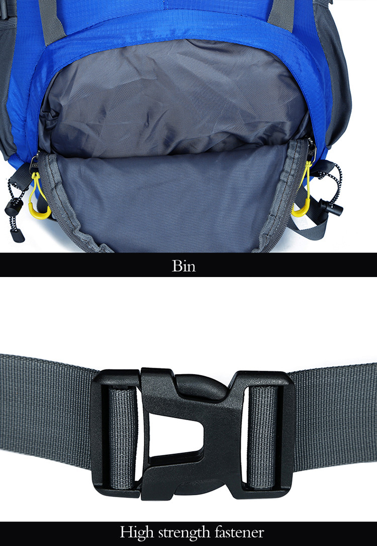 45L Lightweight Hiking Backpack Packable Trekking Backpack Waterproof AZO Free