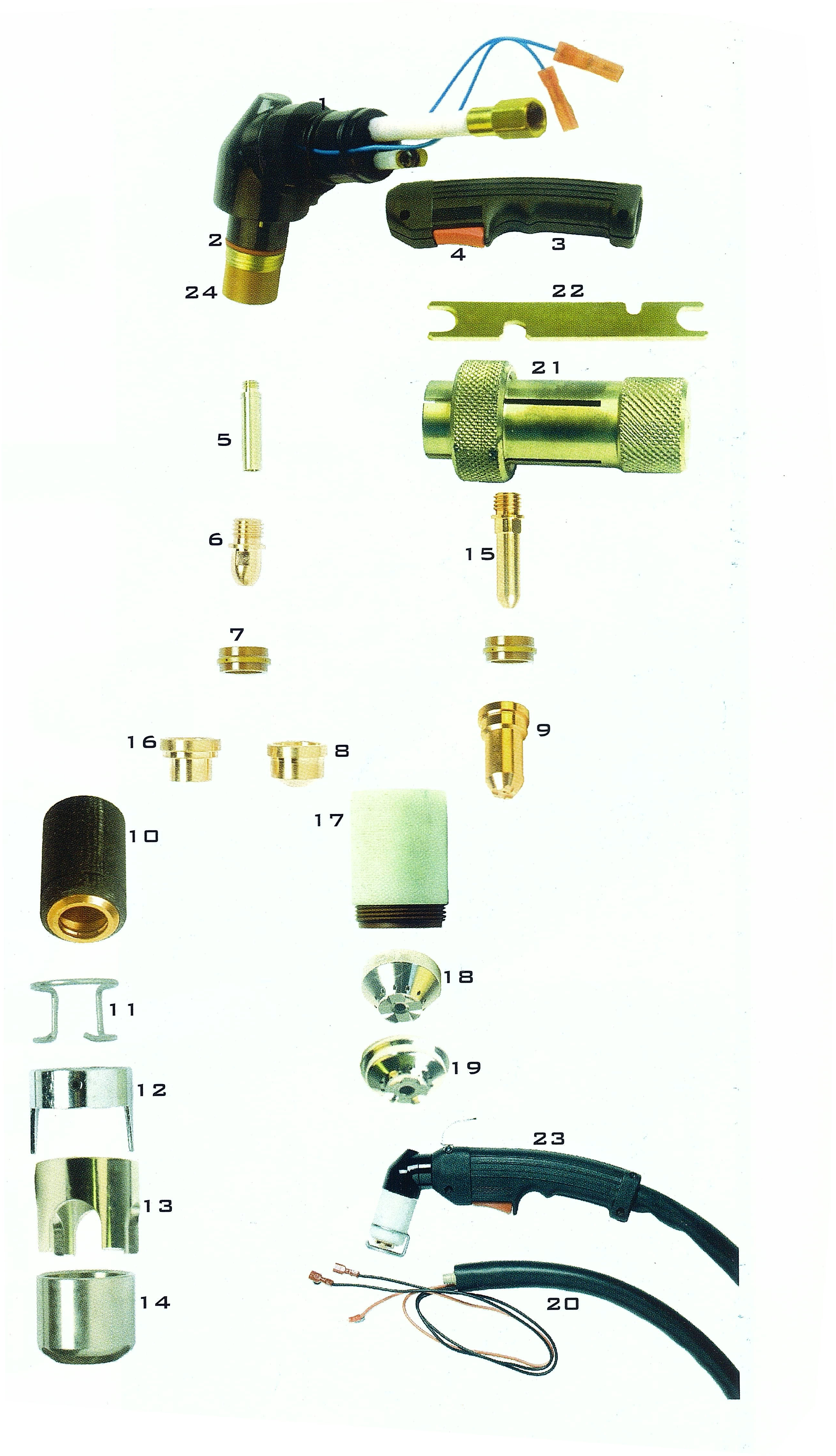 40 PSI Plasma Cutting Torch , High Reliability Electric Plasma Torch