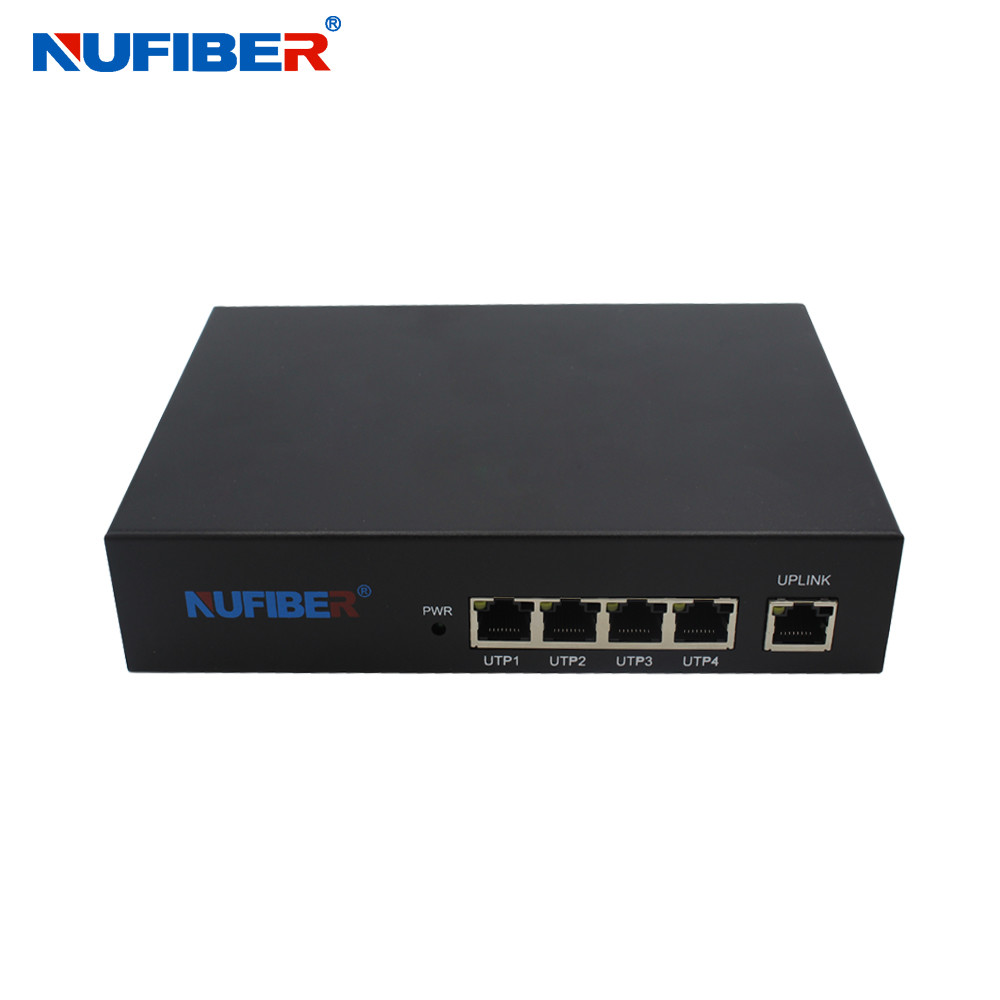 10/100Mbps Nonstandard 24V POE Powered Switch Maxmium 24 Watts Each Port Iron Case Black