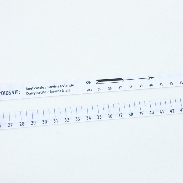 Calf Animal Weight Monitor And Control Measuring Tape A English And French Weight Scale For Veterinarian Clinics