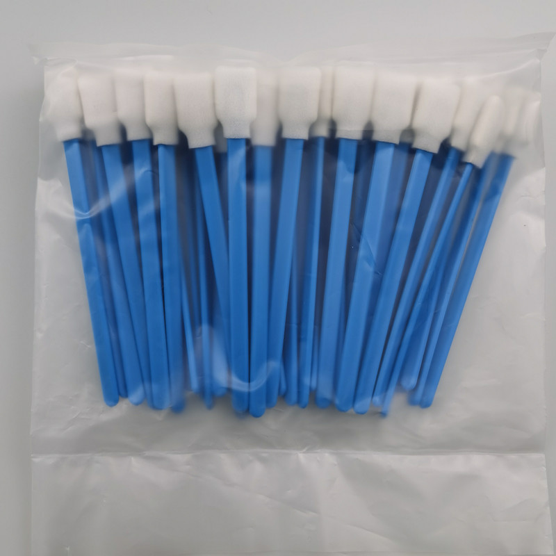 Rectangle Flat Blue Foam Cleaning Swabs Enabling Fast Absorption Of Contaminants
