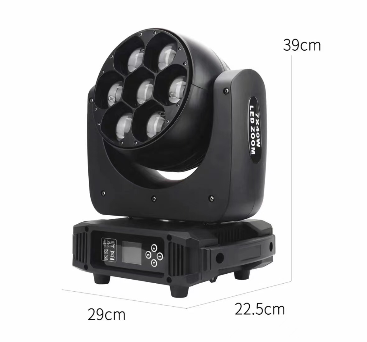 Lamp Luminous Flux lm 1800 40W LED Moving Head Light for Outdoor DJ Disco Party Stage Show