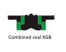 Two Way Rod Seals of Kgb, Applied to Hydraulic Cylinder