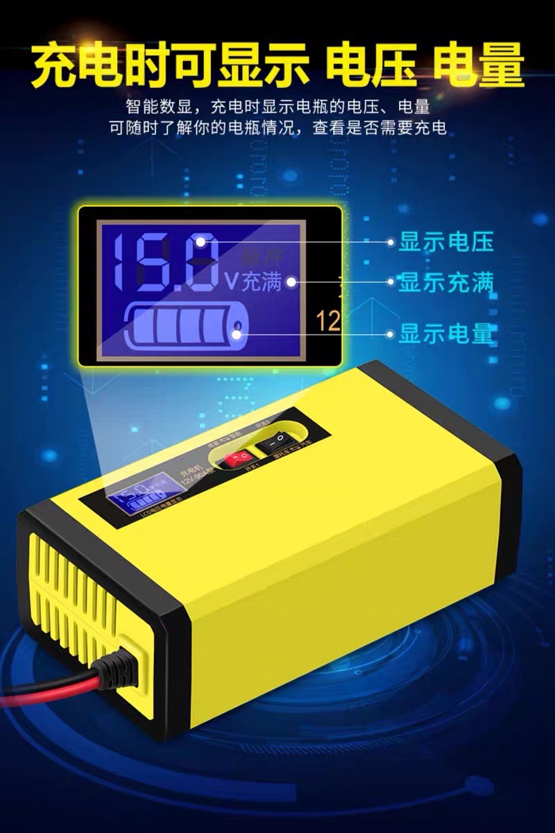 12v 24v Lifepo4 Intelligent Car Battery Charger Smart Two Types