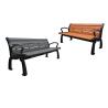 Buy cheap Waterproof Plastic Wooden Bench , Anti Rust Durable Wooden Garden Bench Seat from wholesalers