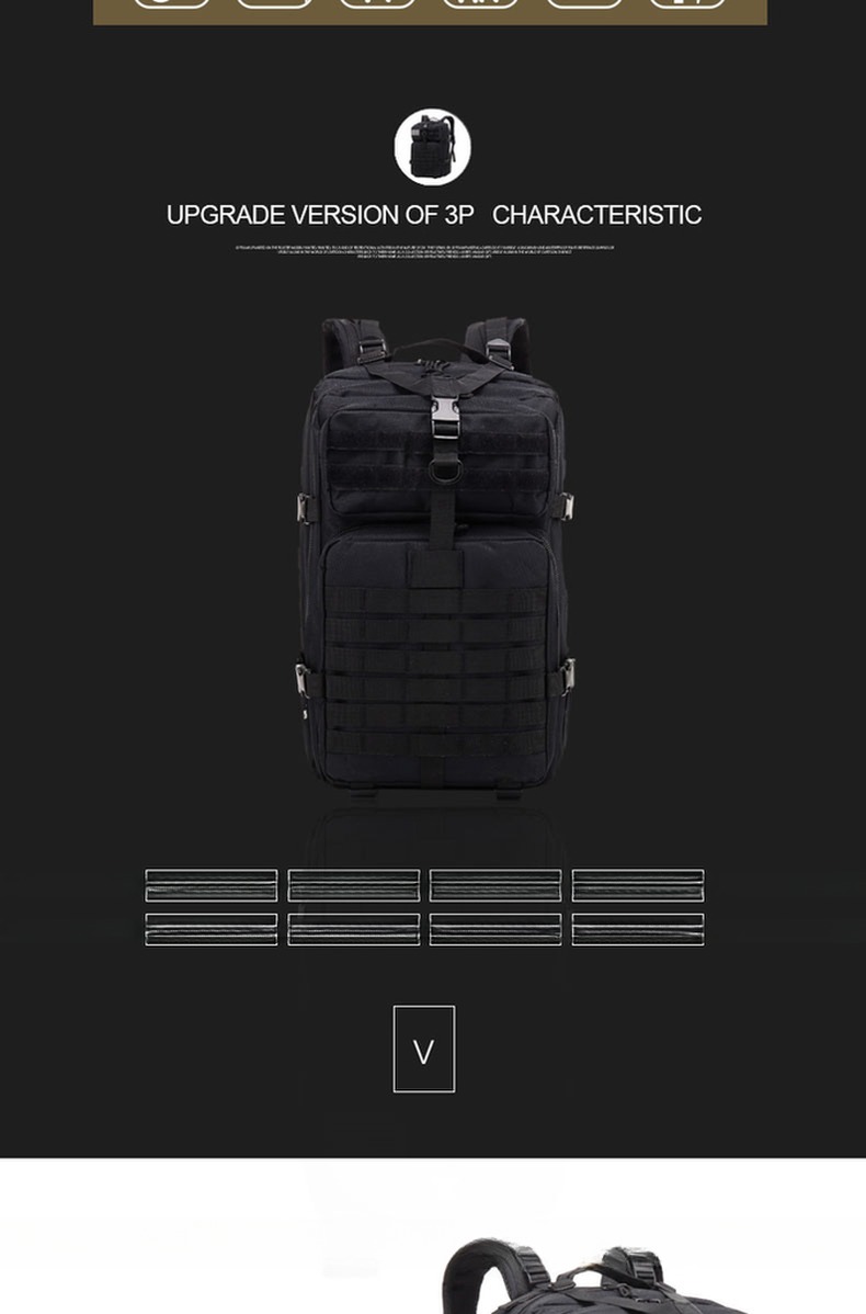 Oxford Molle Bag Sports Backpack For Tracking Perfect for Outdoor Activities