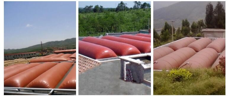 5-100m3 Soft Methane Storage Tank,Fireproof Balloon Gas Tank Biogas Fermentation Tank SGS