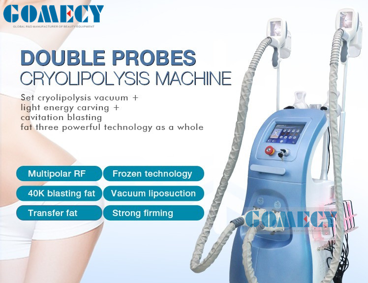 800W 3 Handles Cryolipolysis Body Slimming Machine