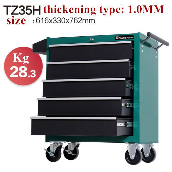 professional heavy duty tool cabinet metal garage hand tool set with castors tool box set