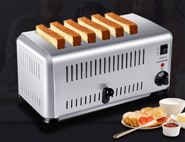 Electric 4 6 Slice Toaster For Breakfast Table Top Stainless Steel Bread Toaster With Knob