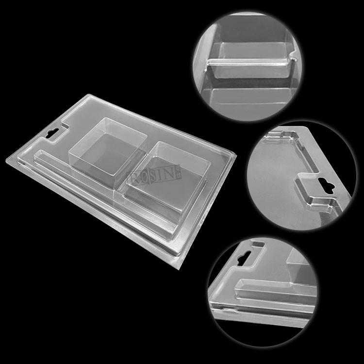 Custom Clear Blister Transparent Food Packaging Blister Box Candy Clamshell Blister With Paper Card