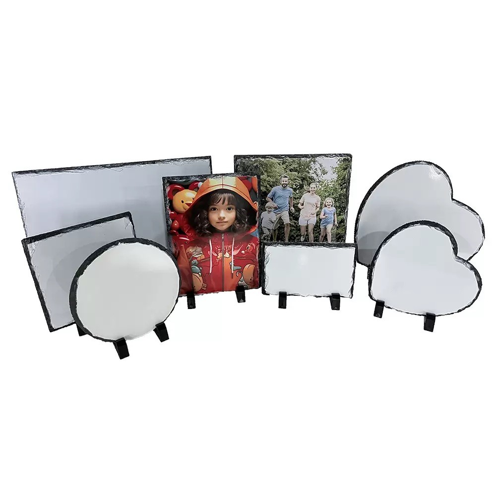 Customized Various of Shapes Sublimation Blank Rock Photo Slate