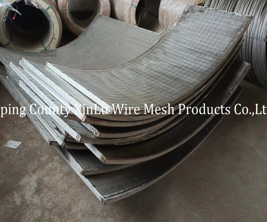 Industrial Flat V Wire Panel 2.4m Length and Slot 0.1-50mm for Market