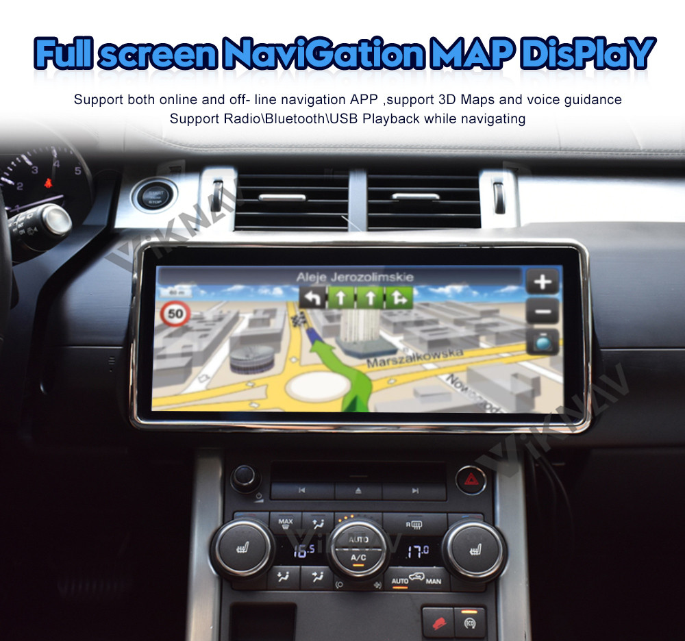 12.3 Inch Android Car Head Unit For Jaguar XJL XJR XE XEL AC Panel