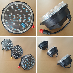 Rotable Detachable Lenses 100MM Mini LED Module Traffic Light Par