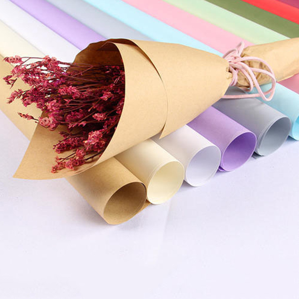 Brown Black White ROHS Kraft Paper Jumbo Roll For Gift Packing