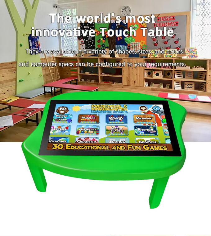 32 43inch Full HD Kindergarten Multi-Touchscreen Smart Table 50 55inch Kids Games Interactive Touch Tables For Children Kids