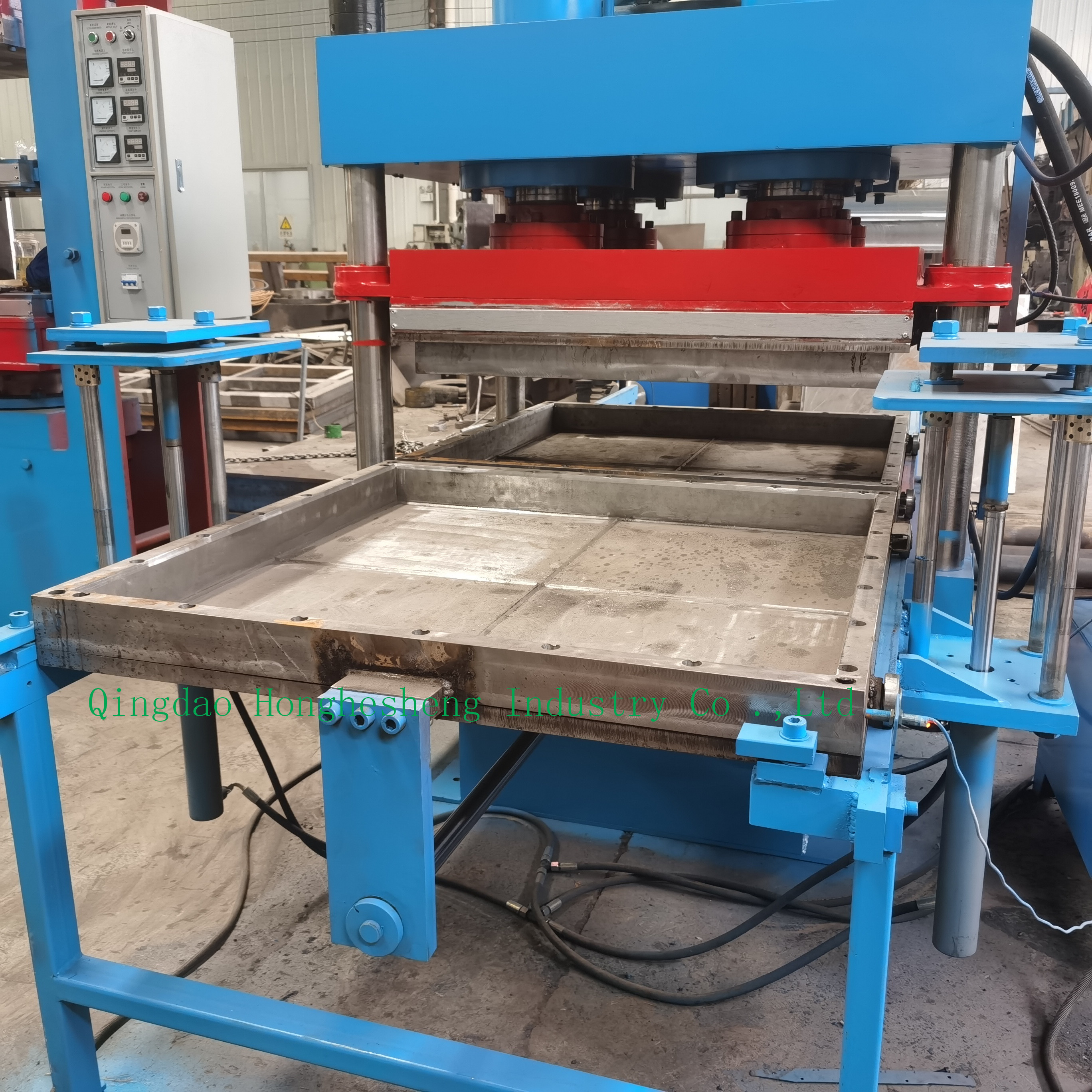 Vulcanized Rubber Tile Press Machine For Waste Tire Recycling