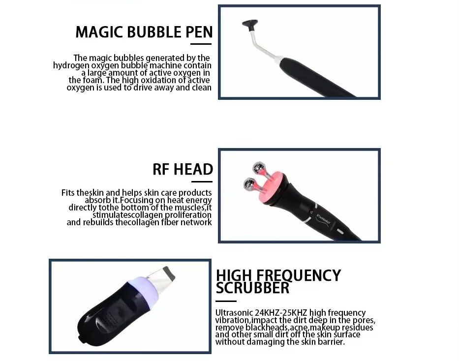 Facial Machines Face Cleaning Machine Anti-Wrinkle Water Oxgen Jetpeel