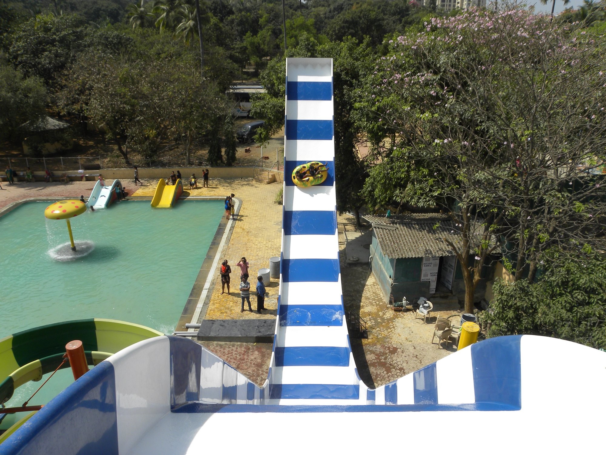 U Shaped Pendulum Water Park Slide Fiberglass Dp-Pen01 Anti Corrosion