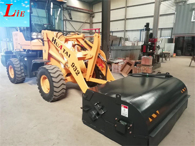Chinese mini wheel loader with sweeper attachments for sale