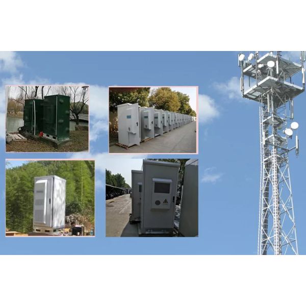 Double Door 24U Outdoor Telecom Enclosures IP55 Anti Theft