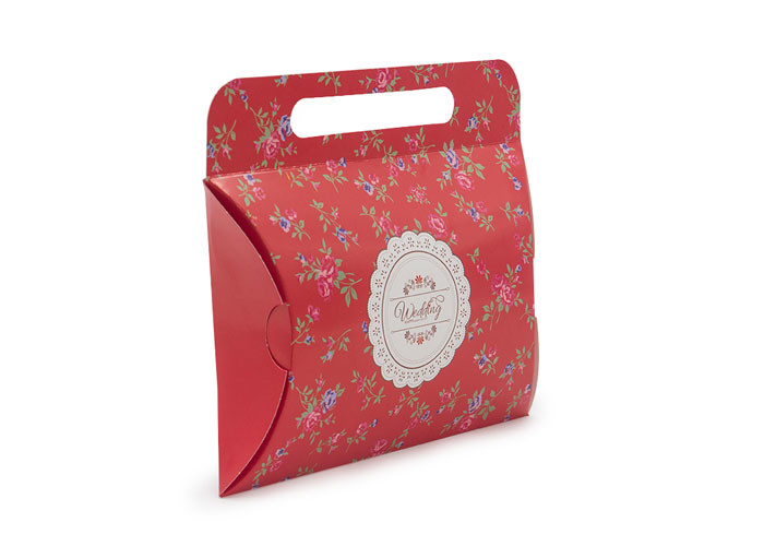 Colorful Exquisite Paper Gift Packaging Box , Custom Printed Pillow Boxes