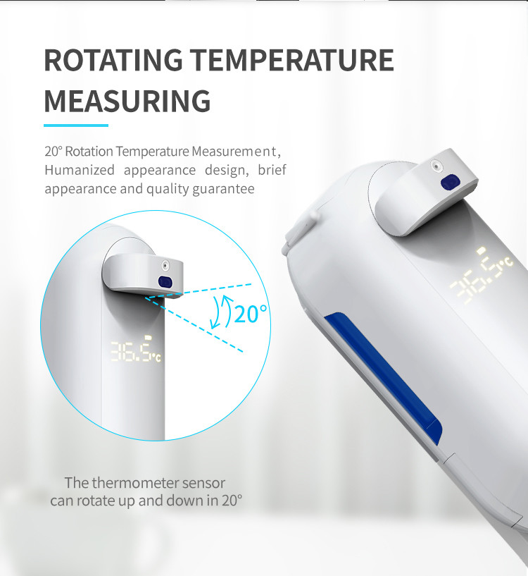 Hotel 1100ml Wall Mounted Soap Dispensers With Temperature Reader