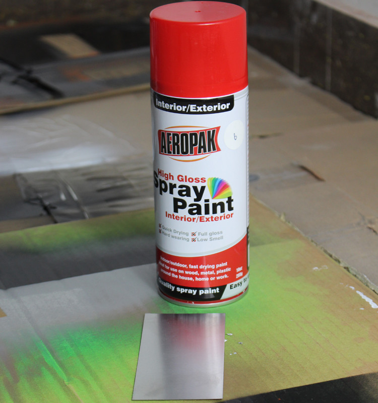 Weather Resistant Fast Dry Acrylic Spray Paint Black For Leather / Plastic