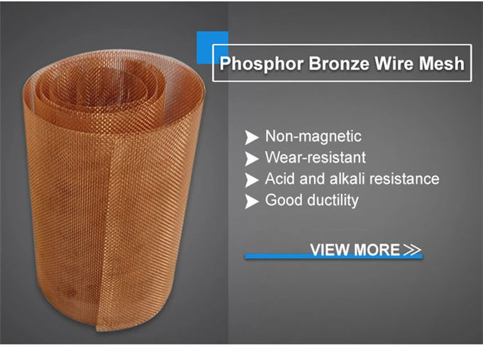 EMF Copper Wire Cloth Mesh 1m Phosphor Bronze Corrosion Resistance