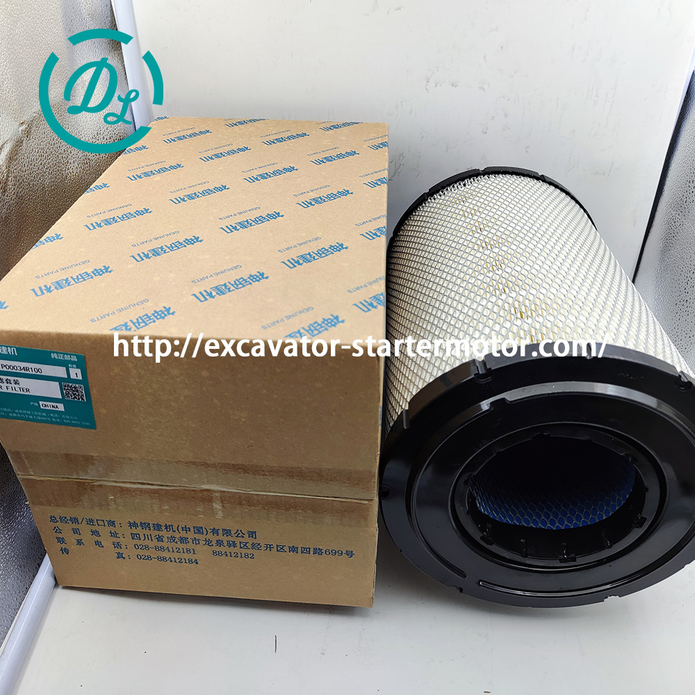 Excavator Air Filter YNP00034R100 YN11P00034S001 Kobelco SK200-8